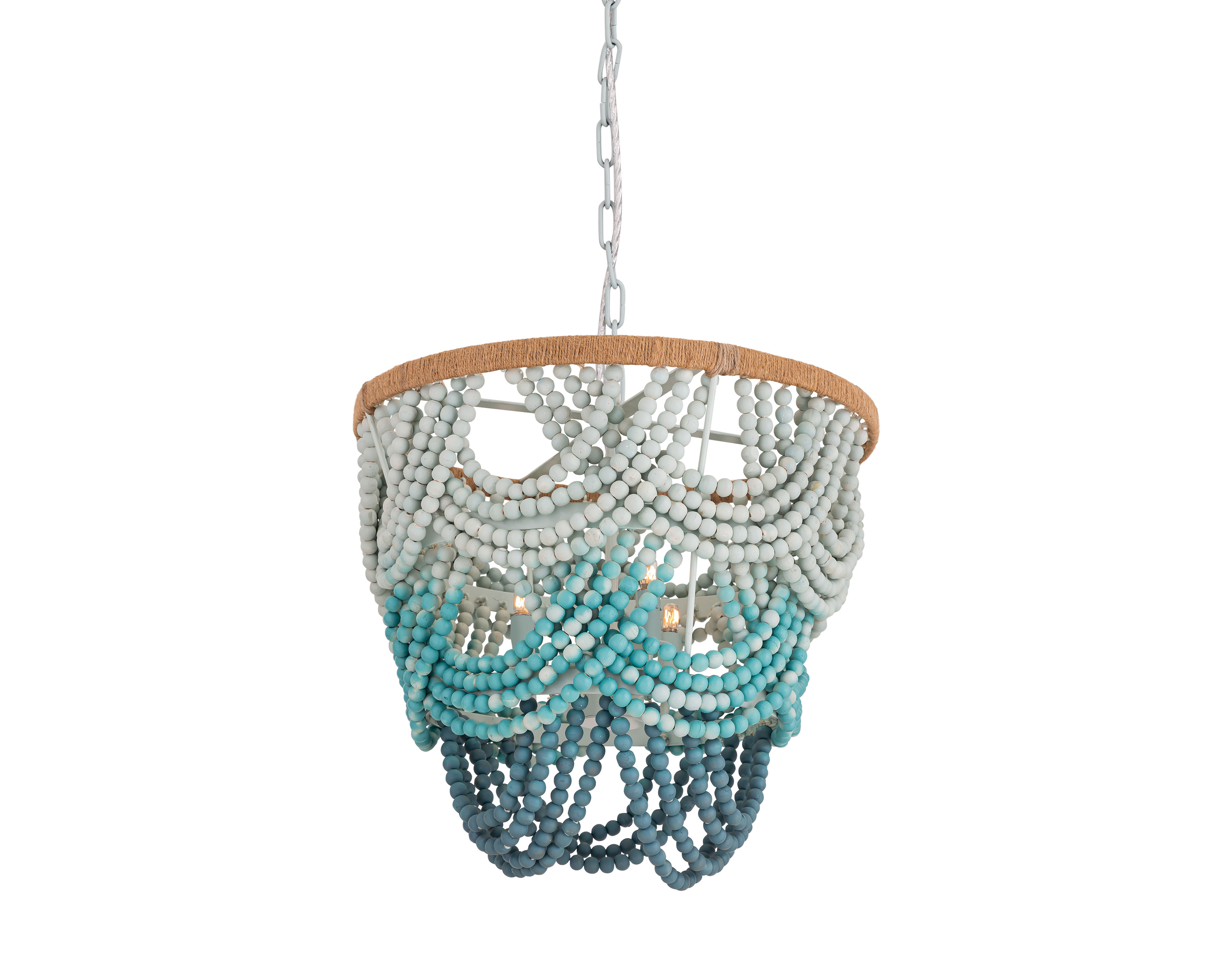 TOV Furniture Jade Ombre Beaded Chandelier