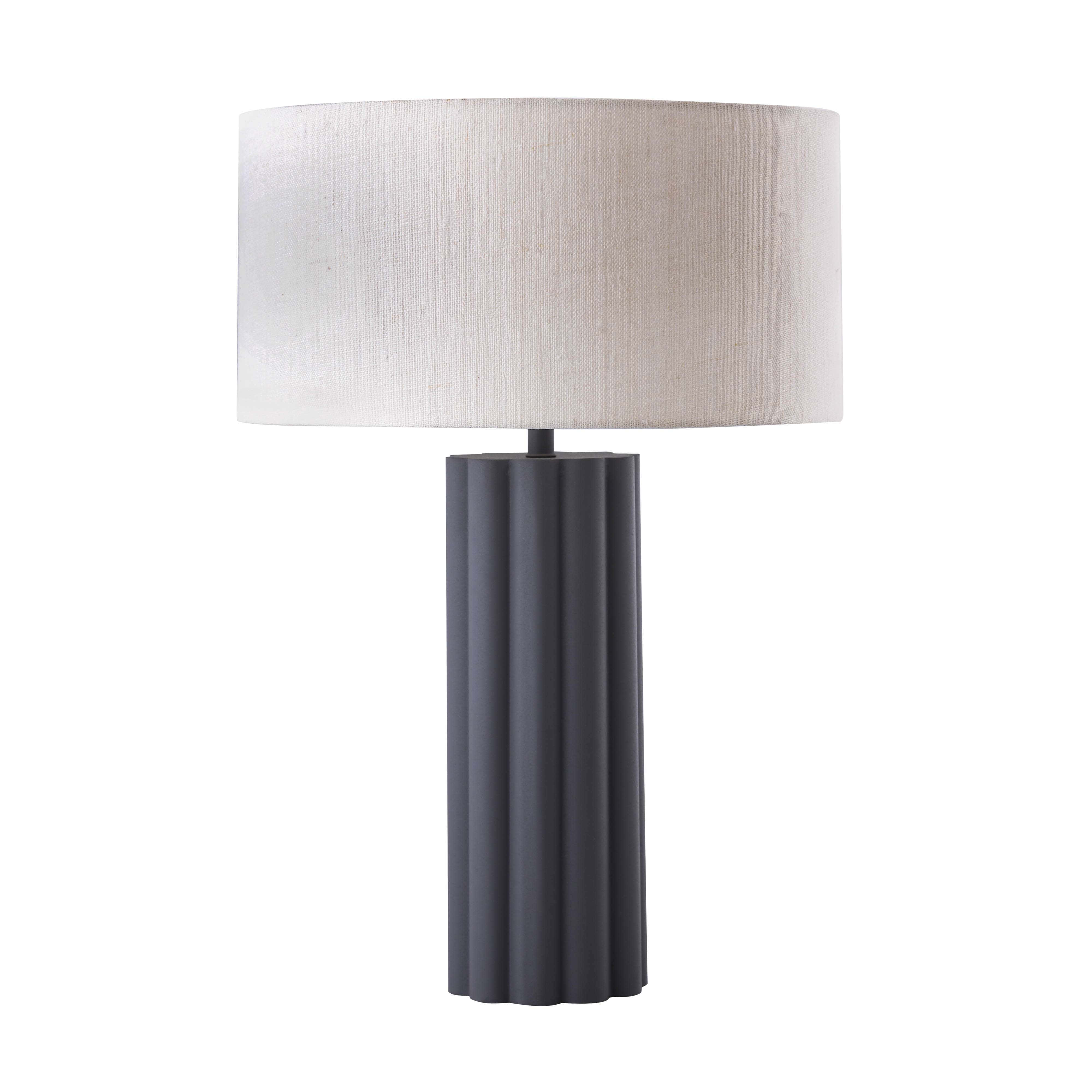 TOV Furniture Latur Grey White Table Lamp