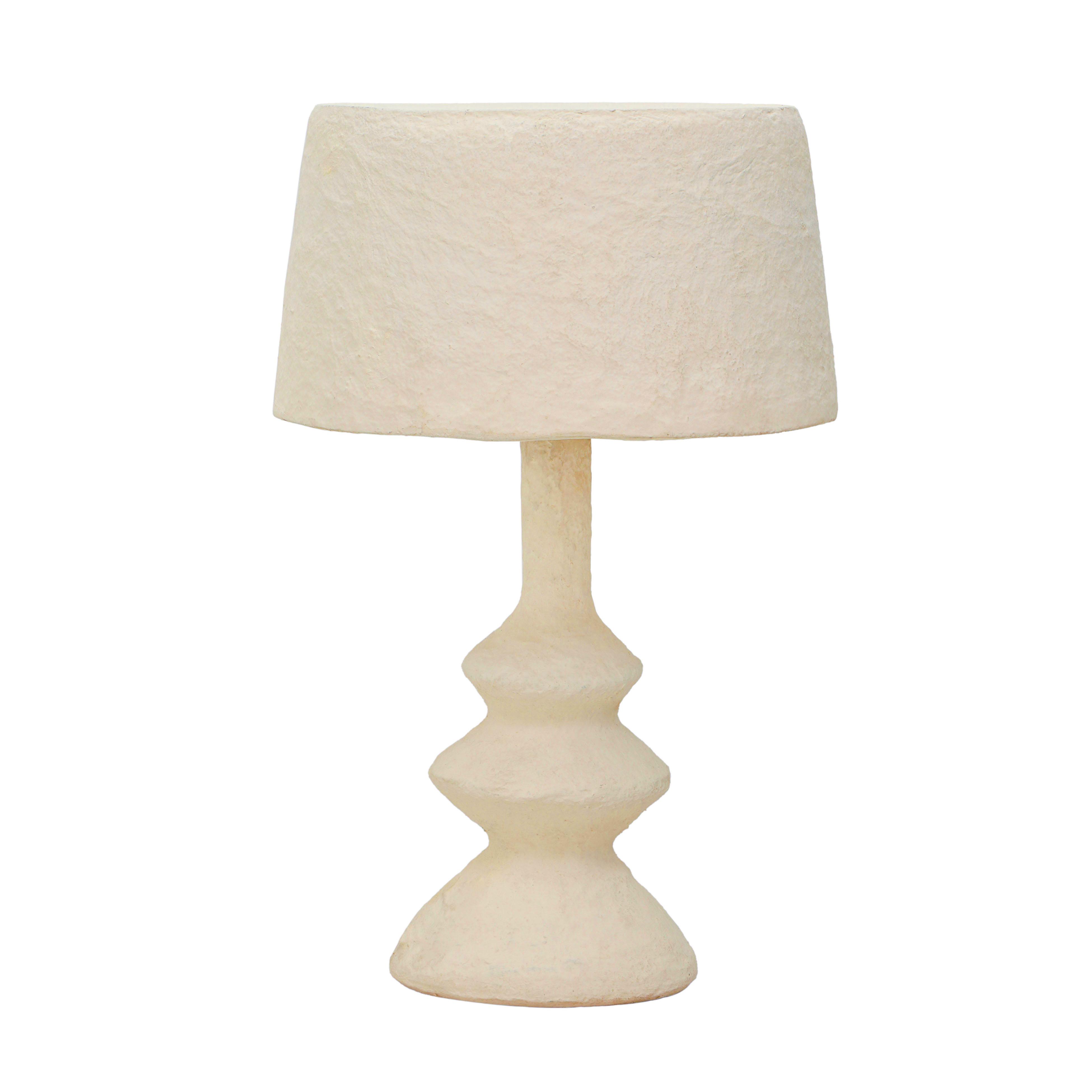 TOV Furniture Cotton Mache Cream Table Lamp