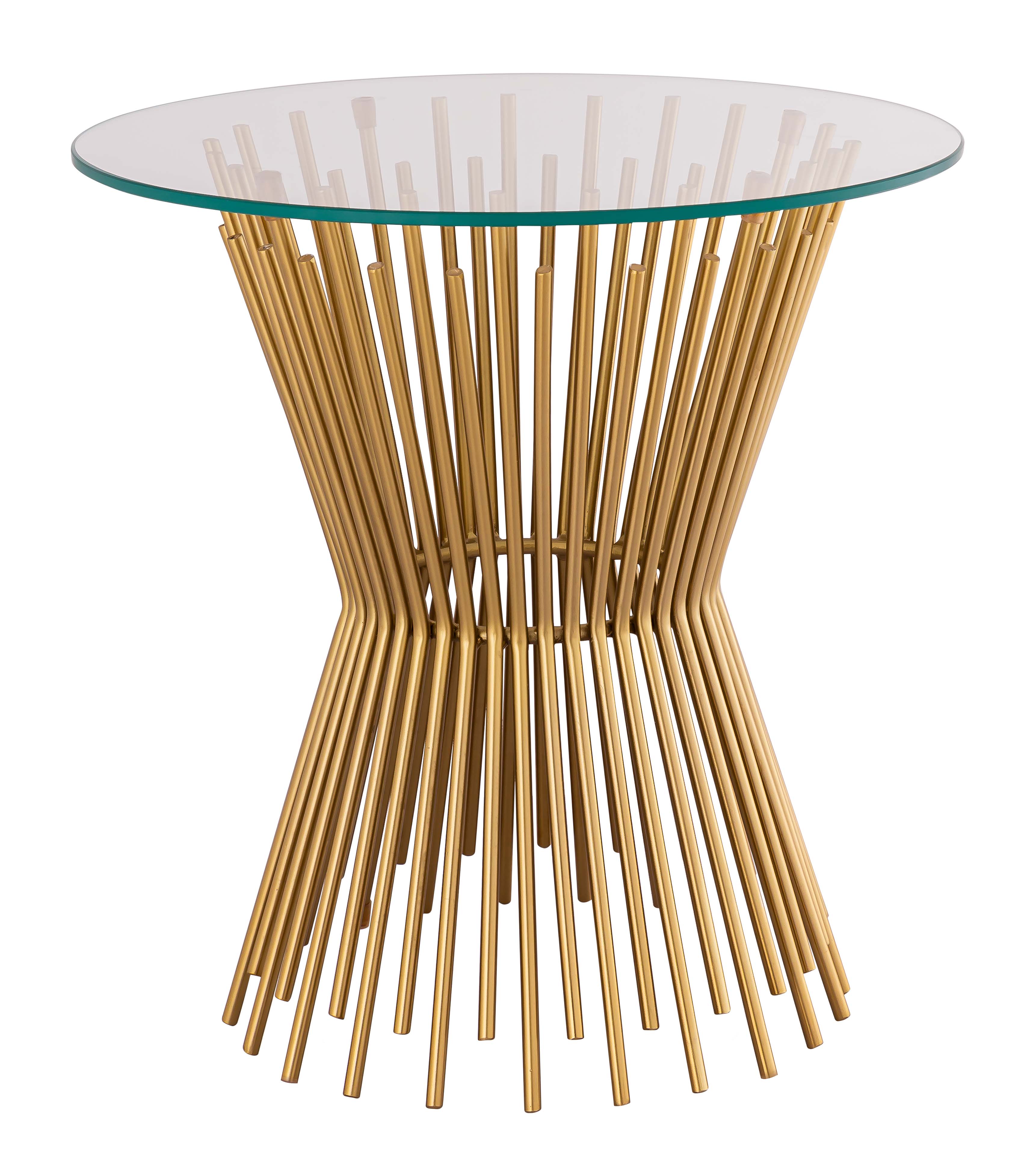 TOV Furniture Grace Gold Side Table