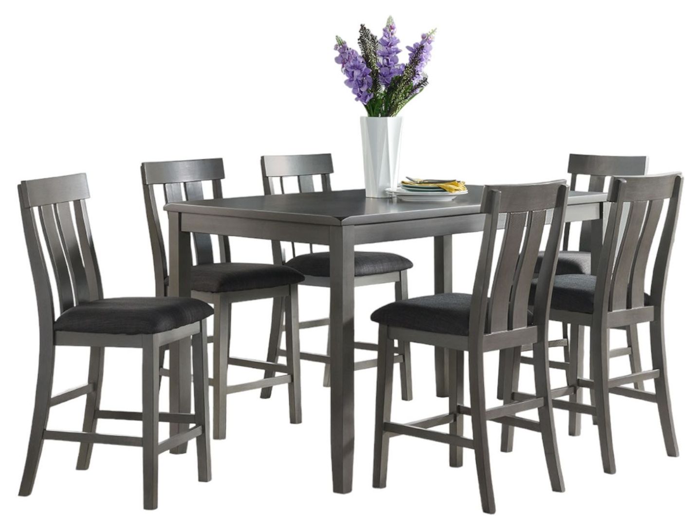 Vilo Home Glenoaks Gray 7pc Pub Set