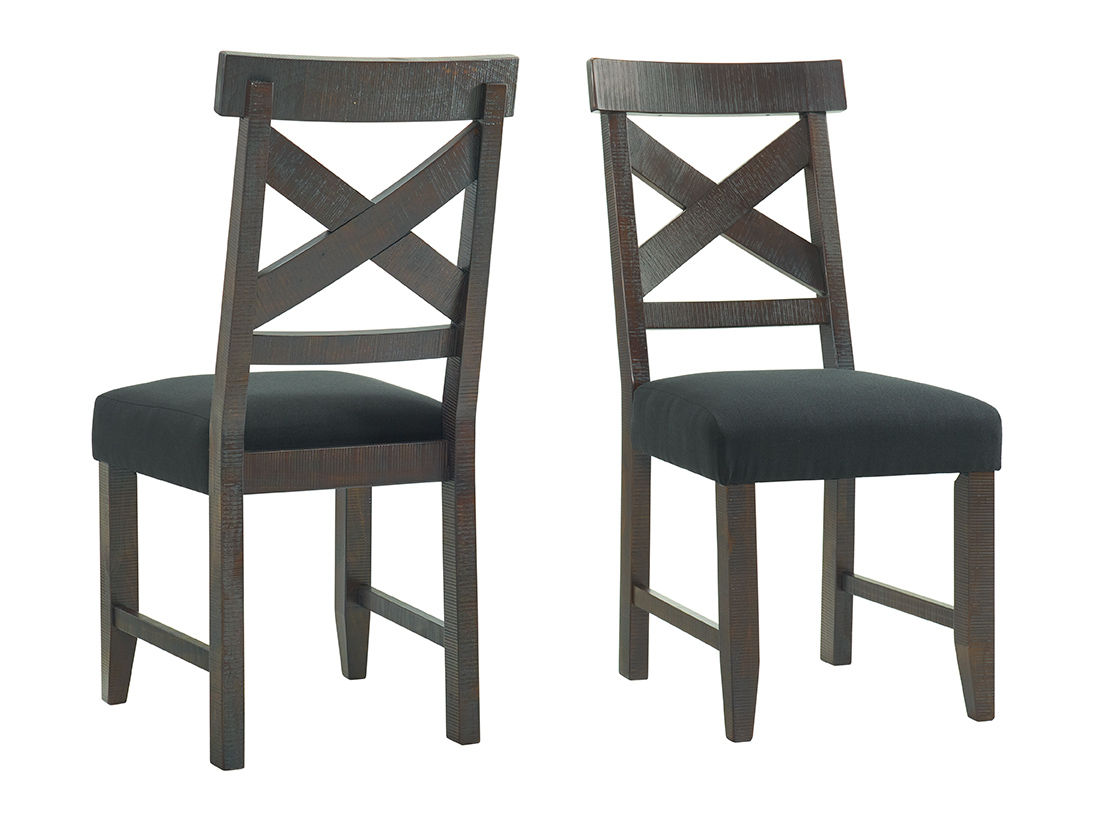 2 Vilo Home Charms Black Cross Back Chairs