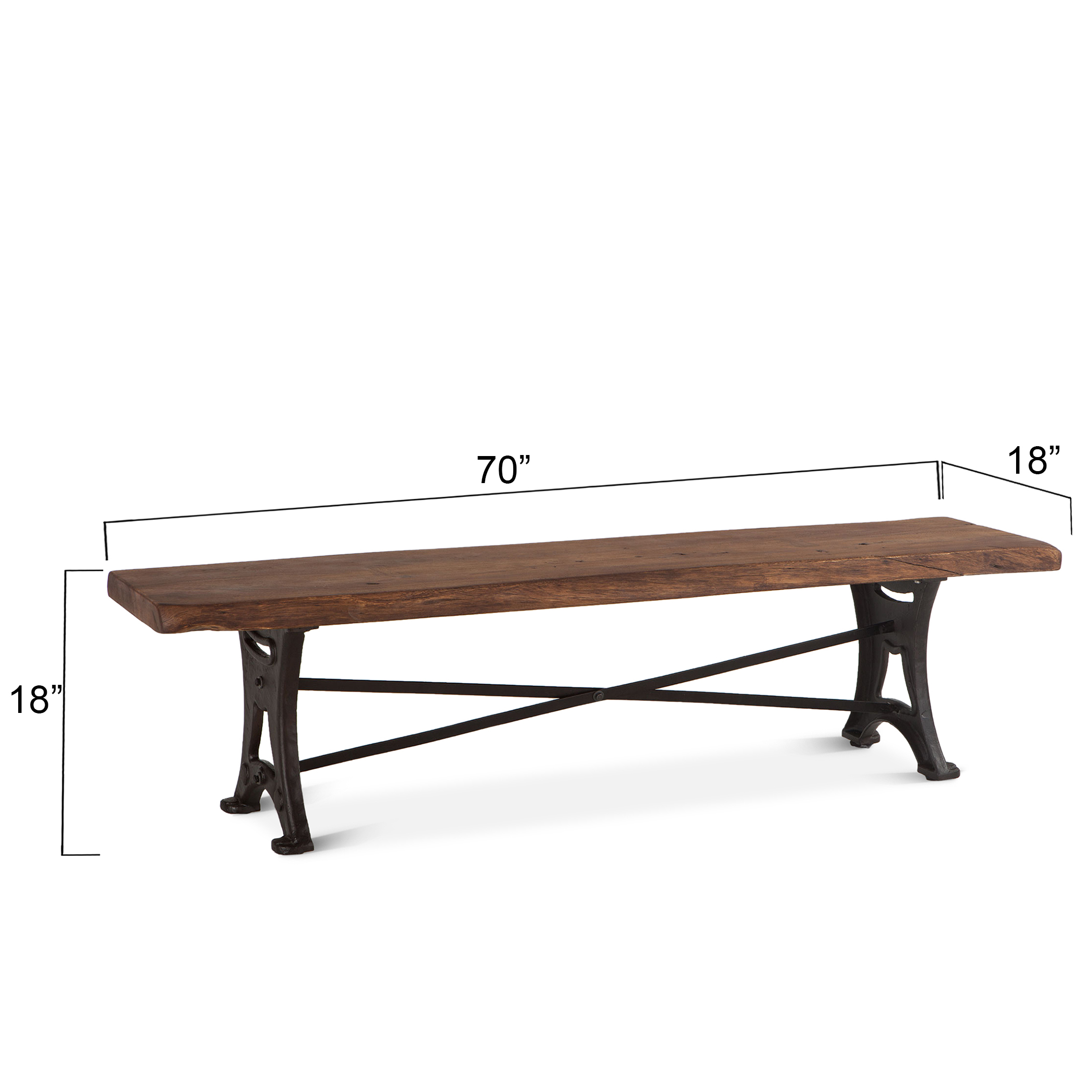 World Interiors Blayne Dining Bench - Thumbnail 5