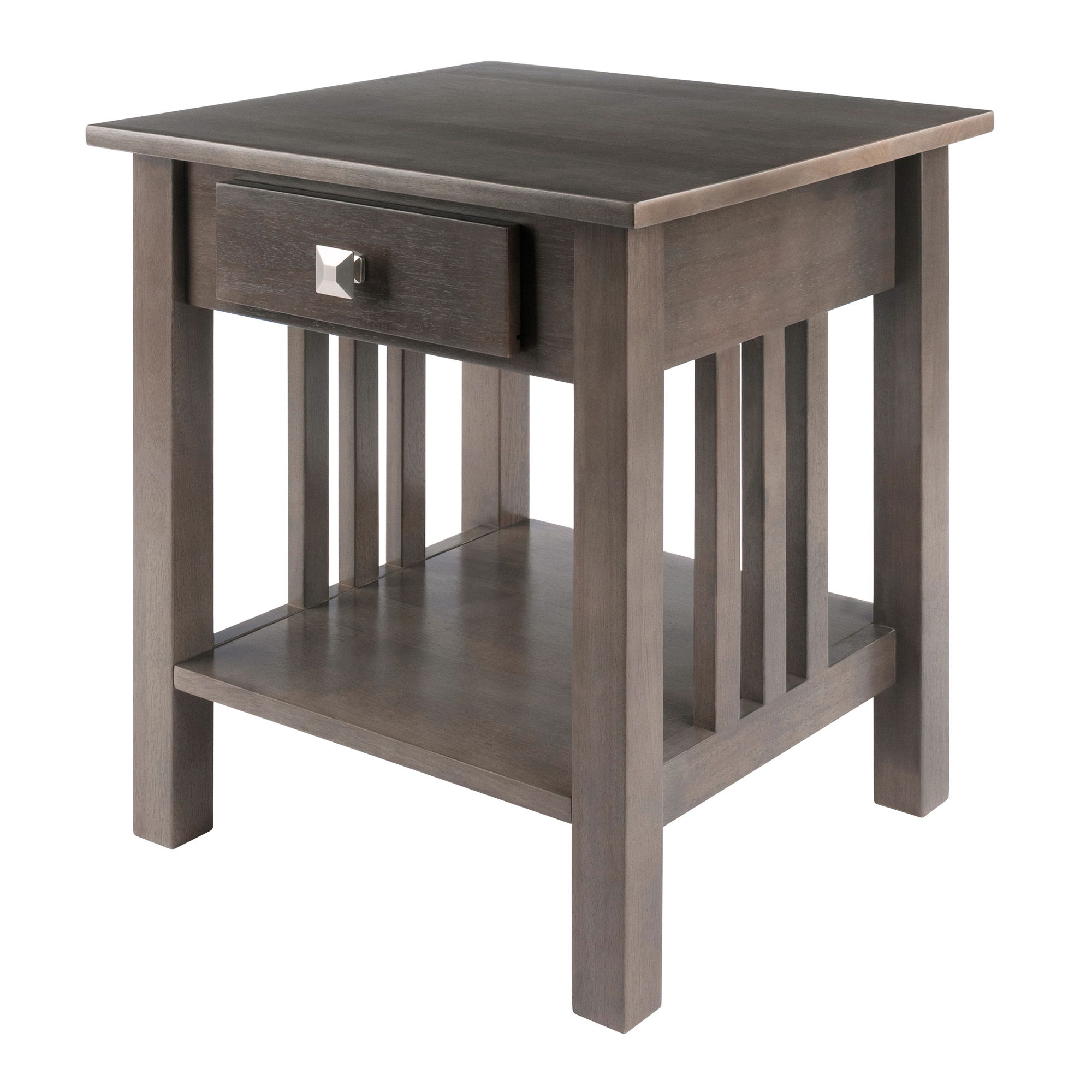 Winsome Stafford Oyster Gray Accent Table