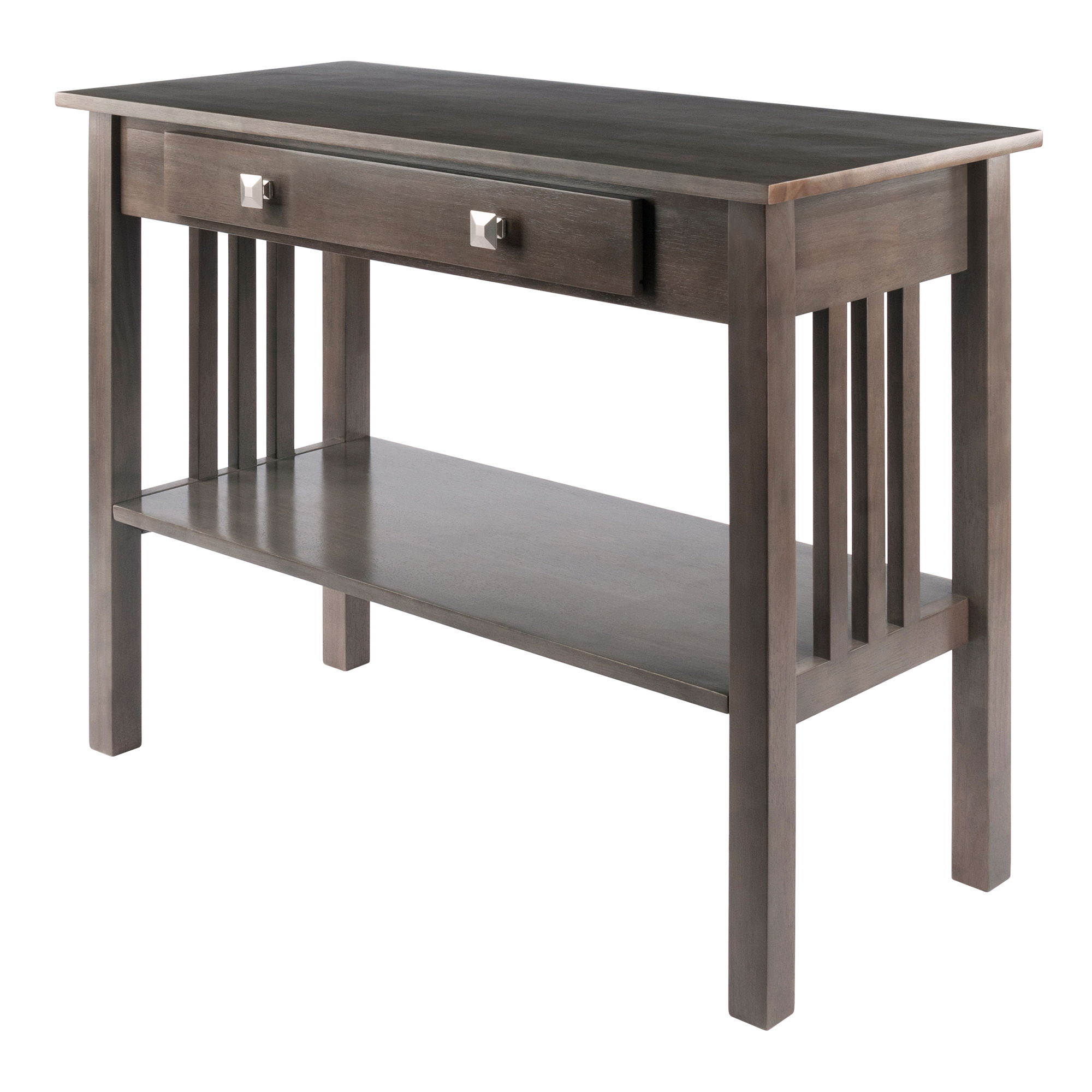 Winsome Stafford Oyster Gray Console Hall Table