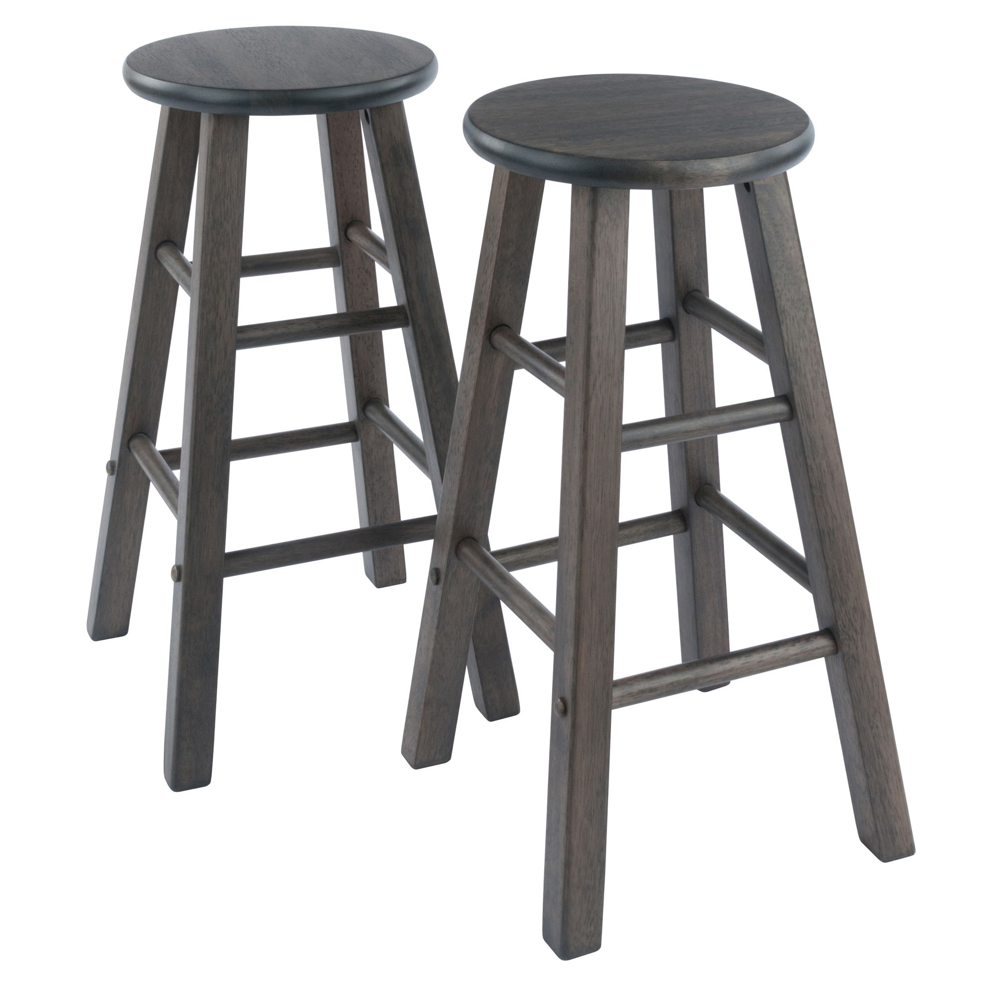 2 Winsome Element Oyster Gray Counter Height Stools