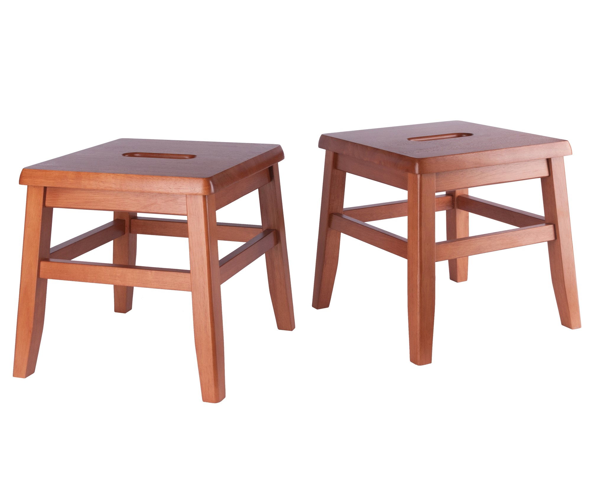 2 Winsome Kaya Teak Conductor Stools