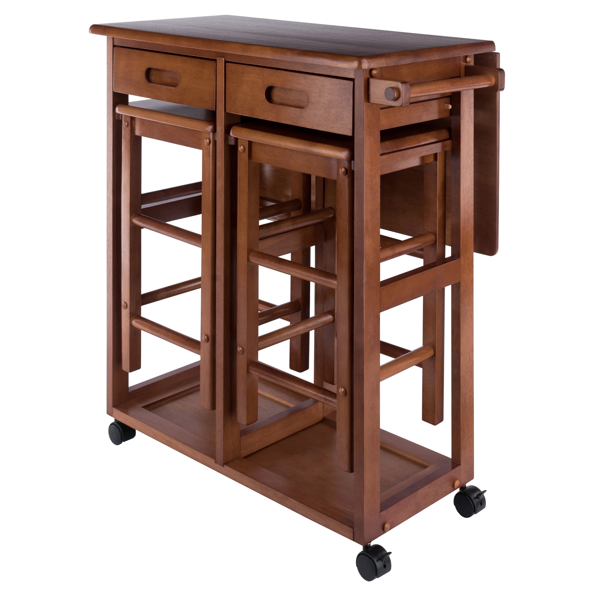 Winsome Suzanne Teak 3pc Space Saver Set