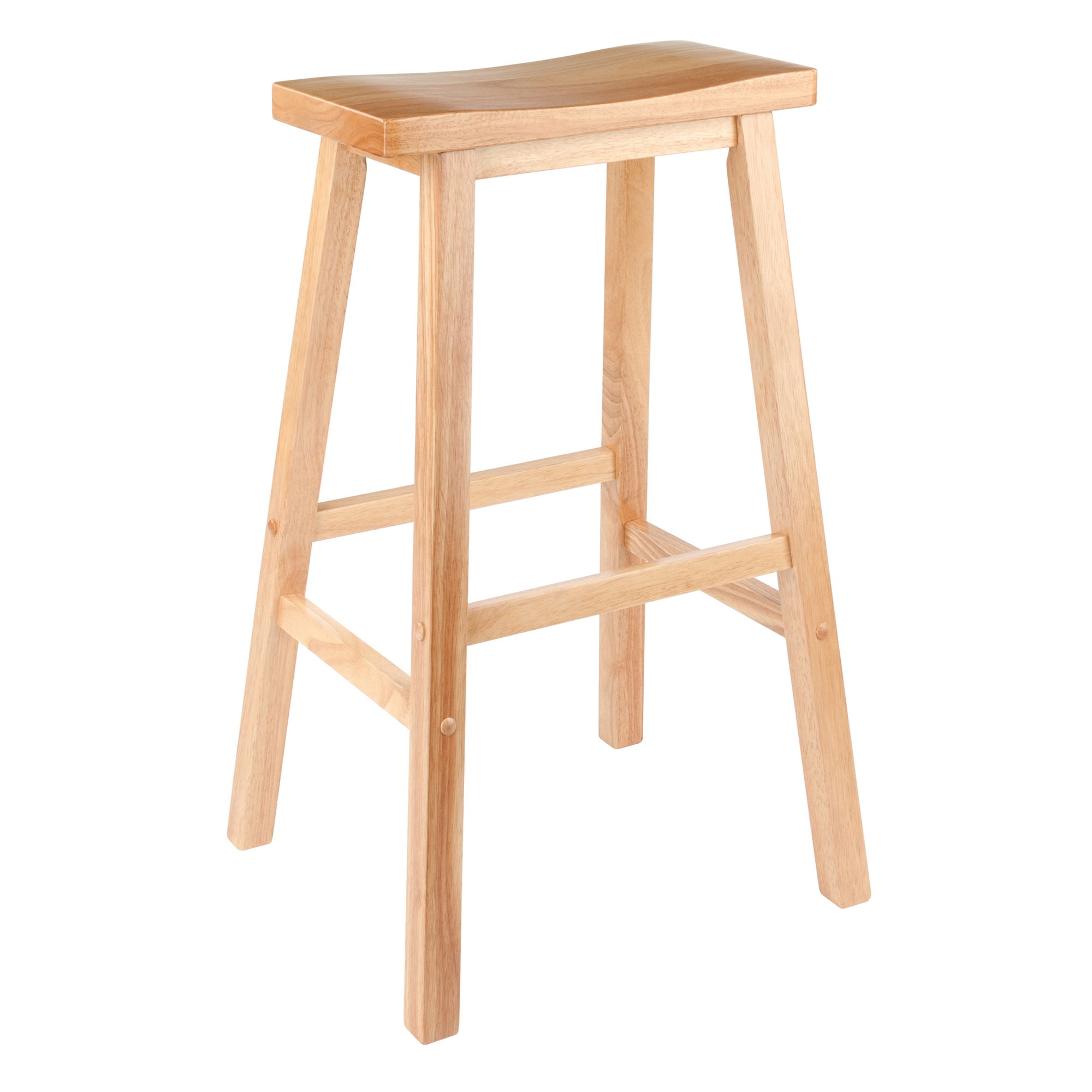 Winsome Satori Natural Saddle Seat Bar Stool