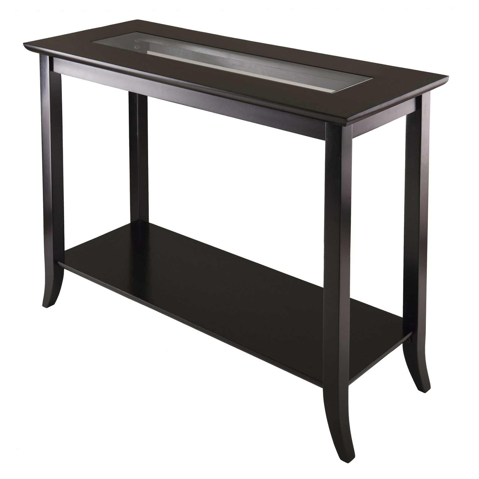 Winsome Genoa Espresso Rectangle Console Table