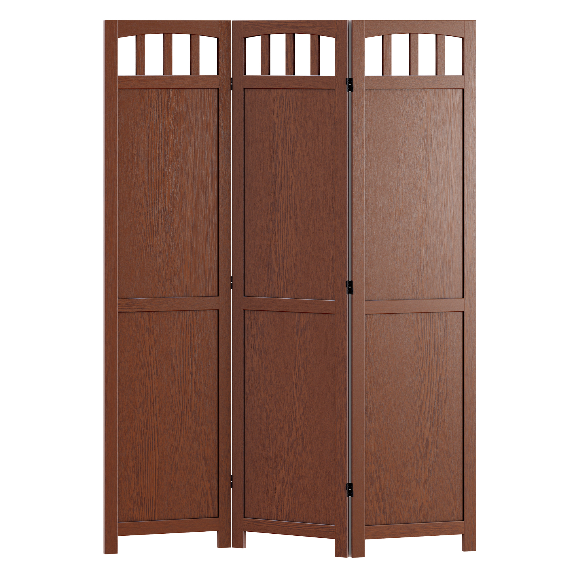 Winsome William Walnut Folding Screen Divider