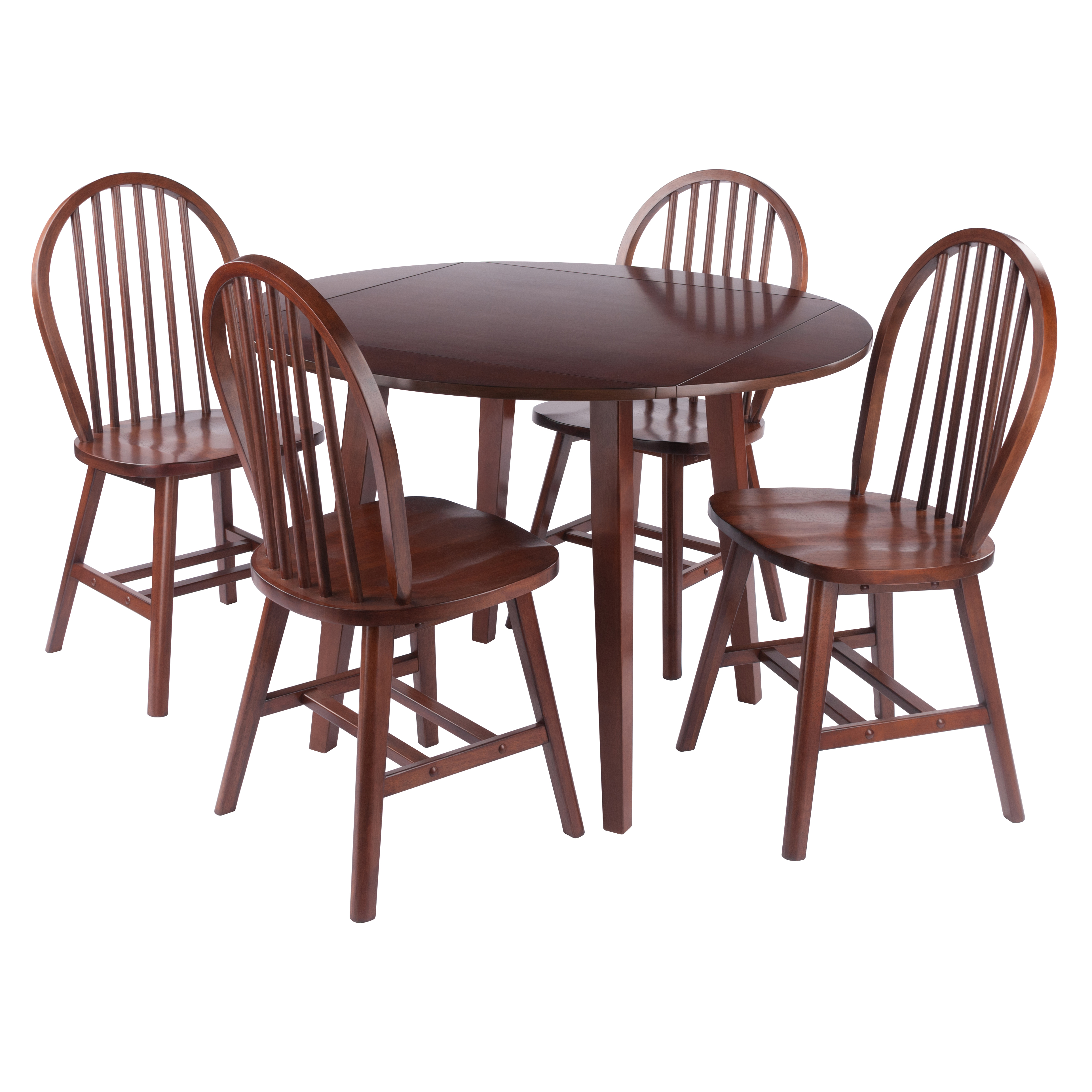 Winsome Dawson Walnut 5pc Dining Room Set