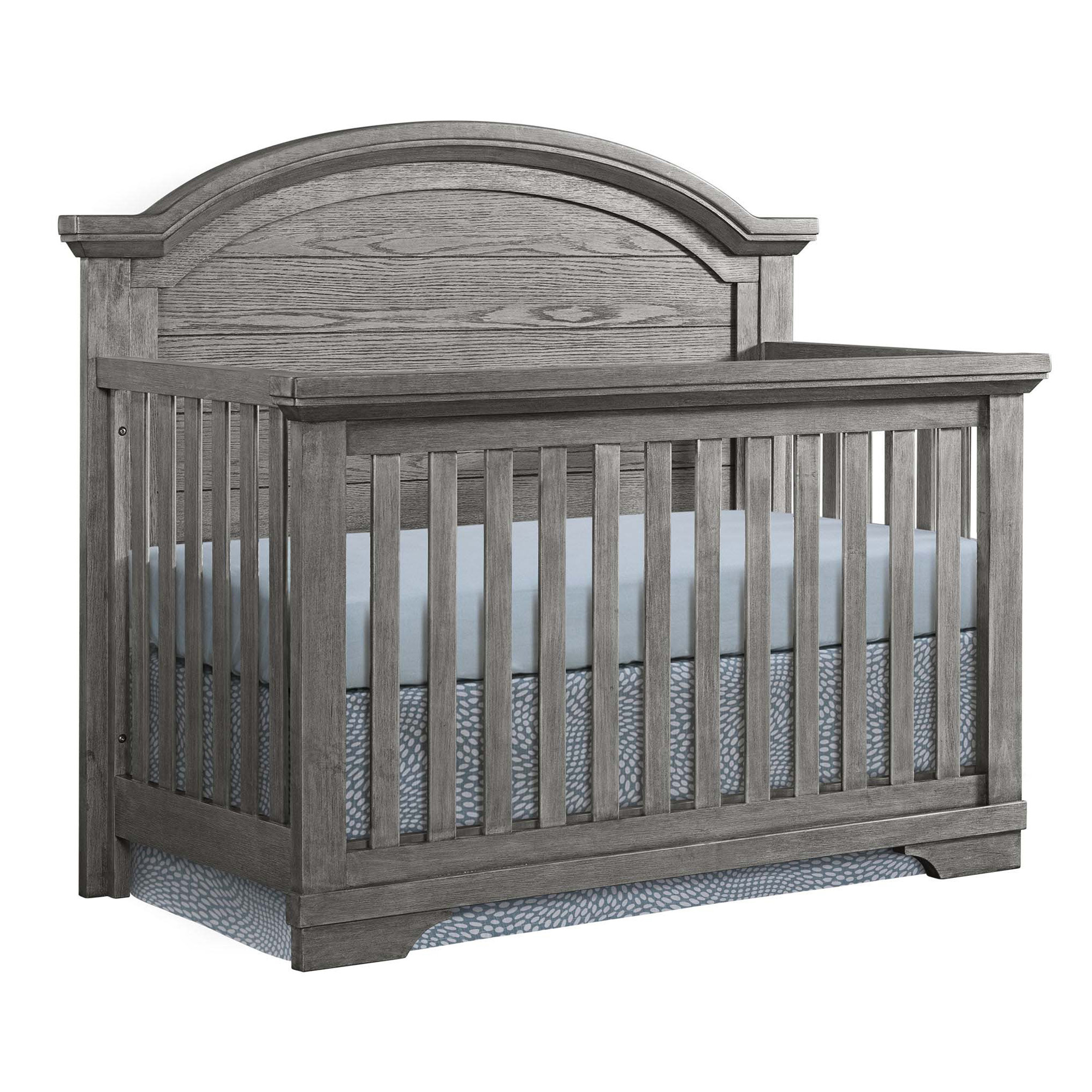 Westwood Baby Foundry Brushed Pewter Arch Top Convertible Crib