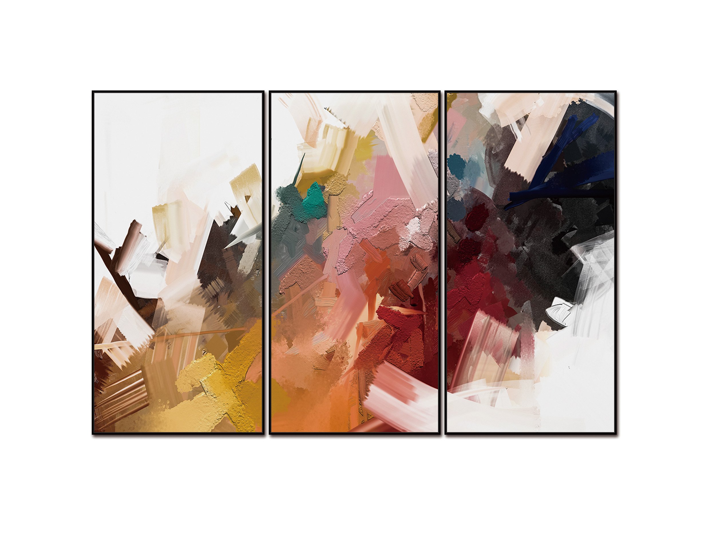 Whiteline Luz 3pc Canvas with Black Frame