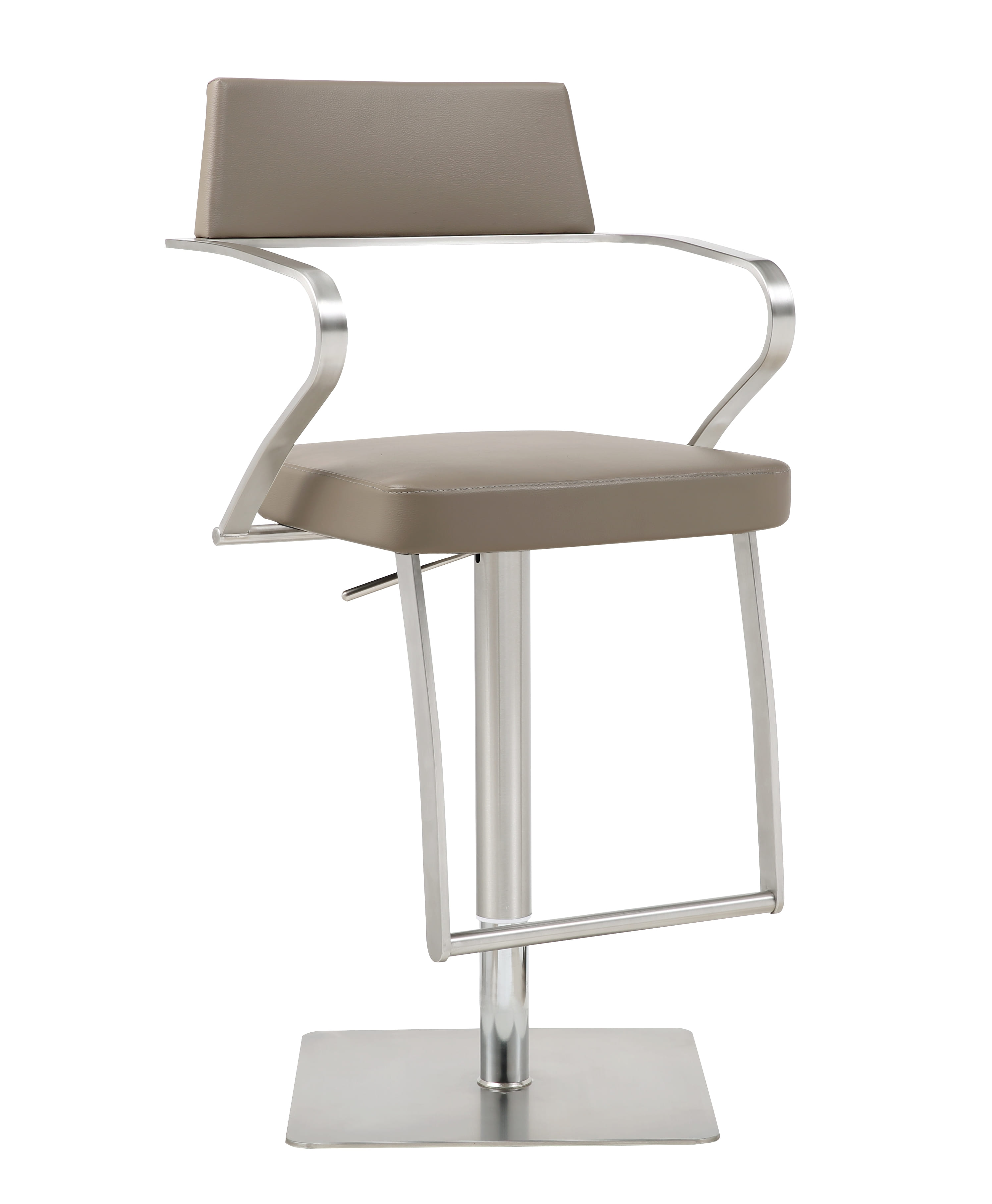 Whiteline Zuri Taupe Barstool