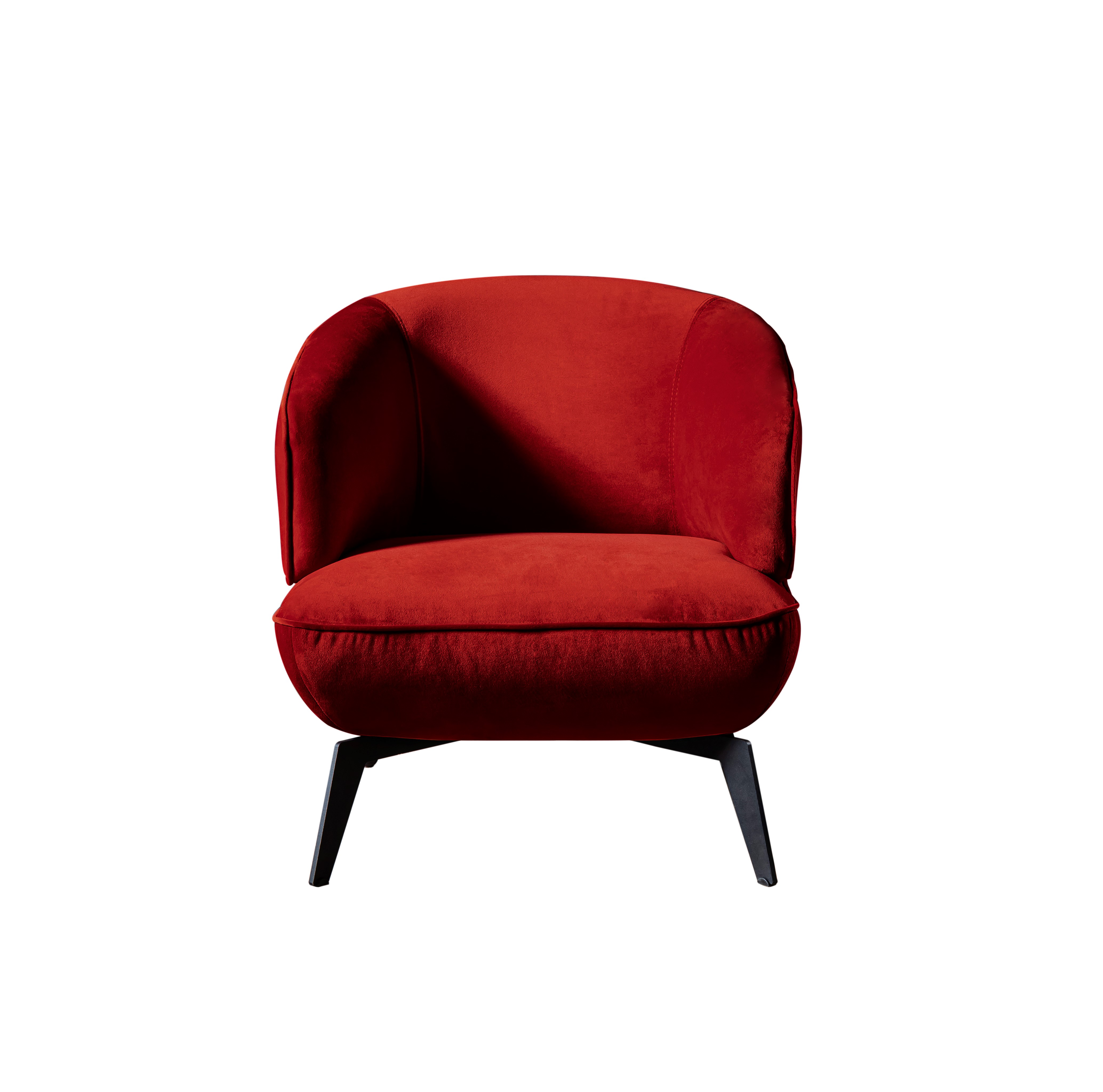 Whiteline Mersin Red Accent Chair