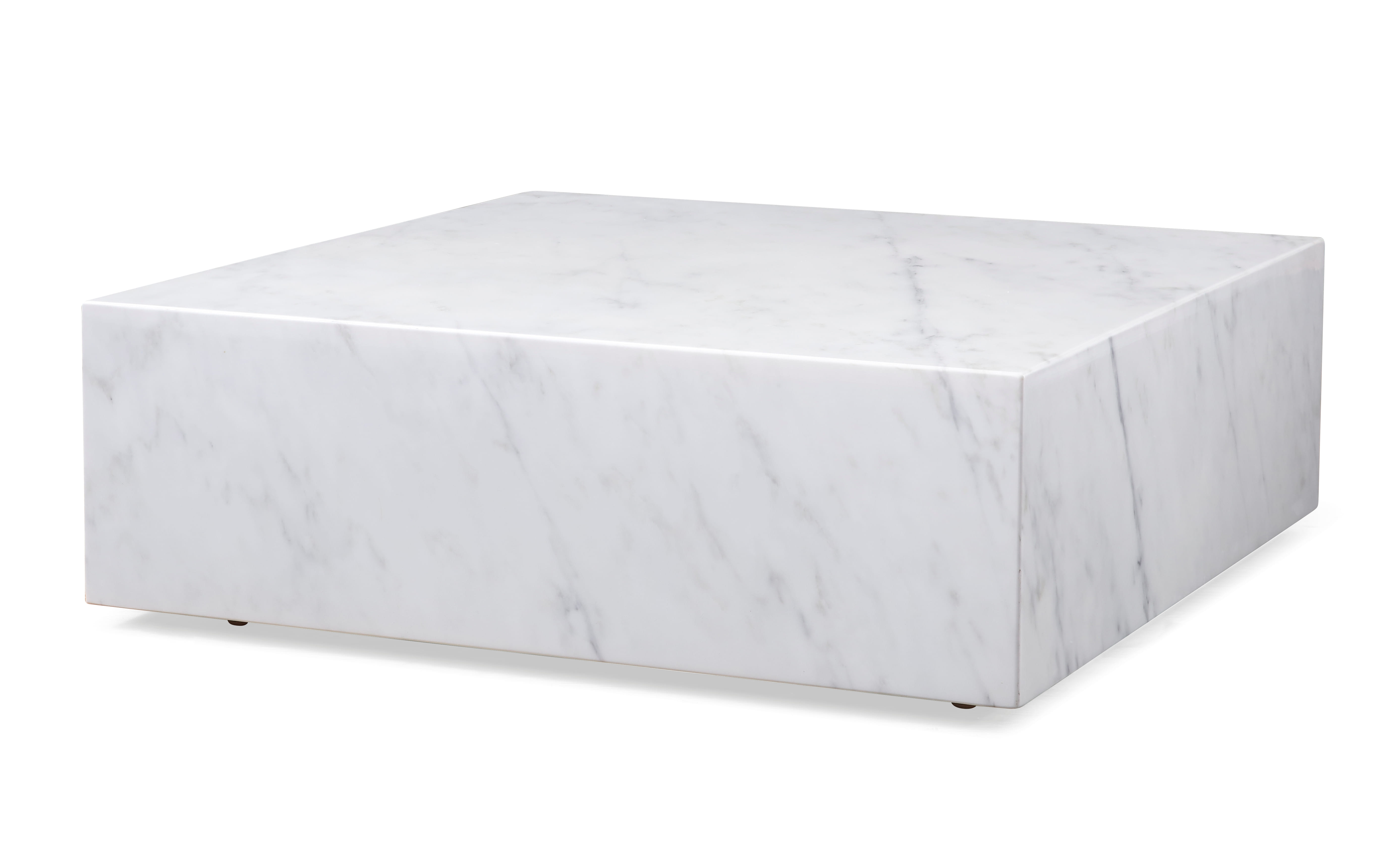 Whiteline Cube White Square Coffee Table