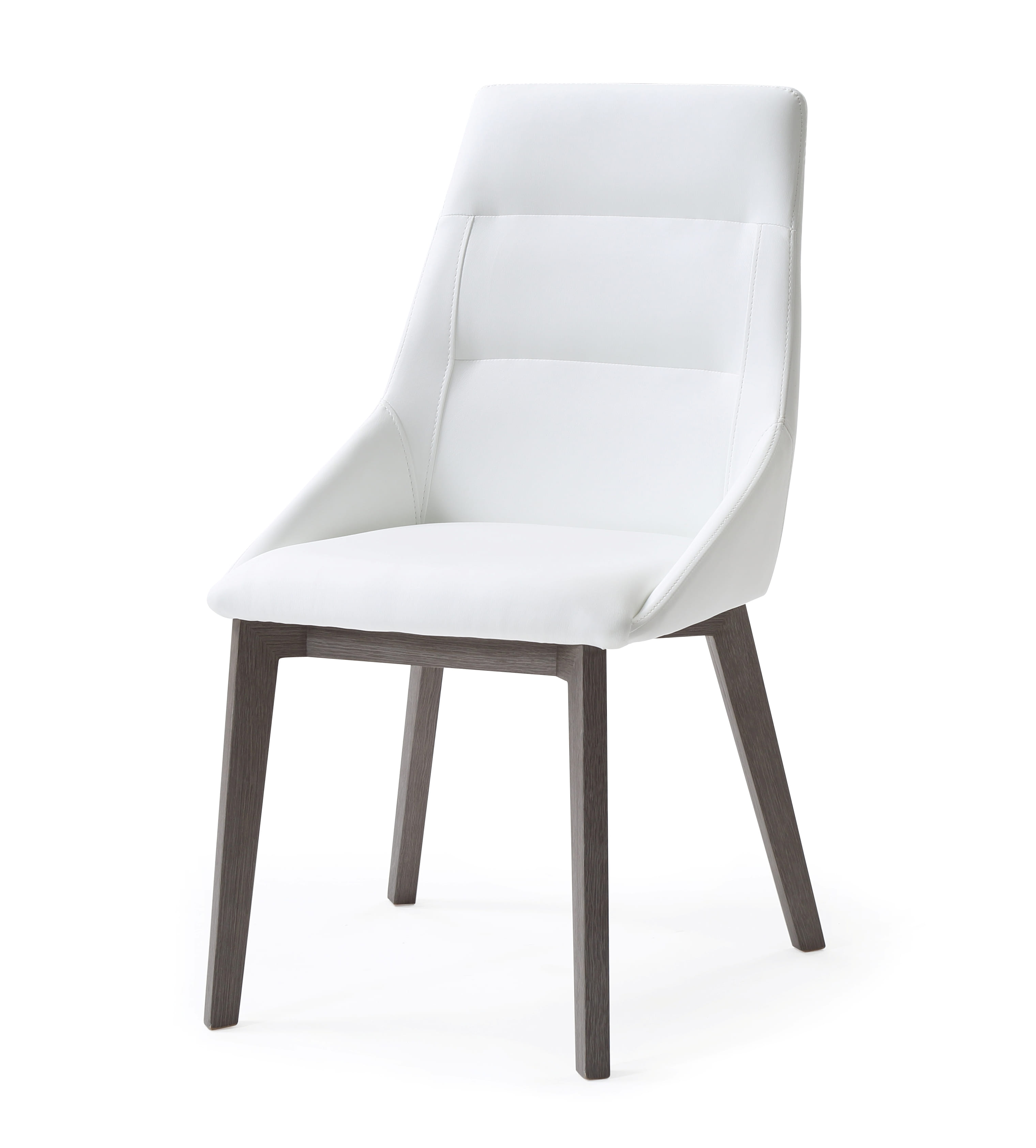 2 Whiteline Siena White Dining Chairs