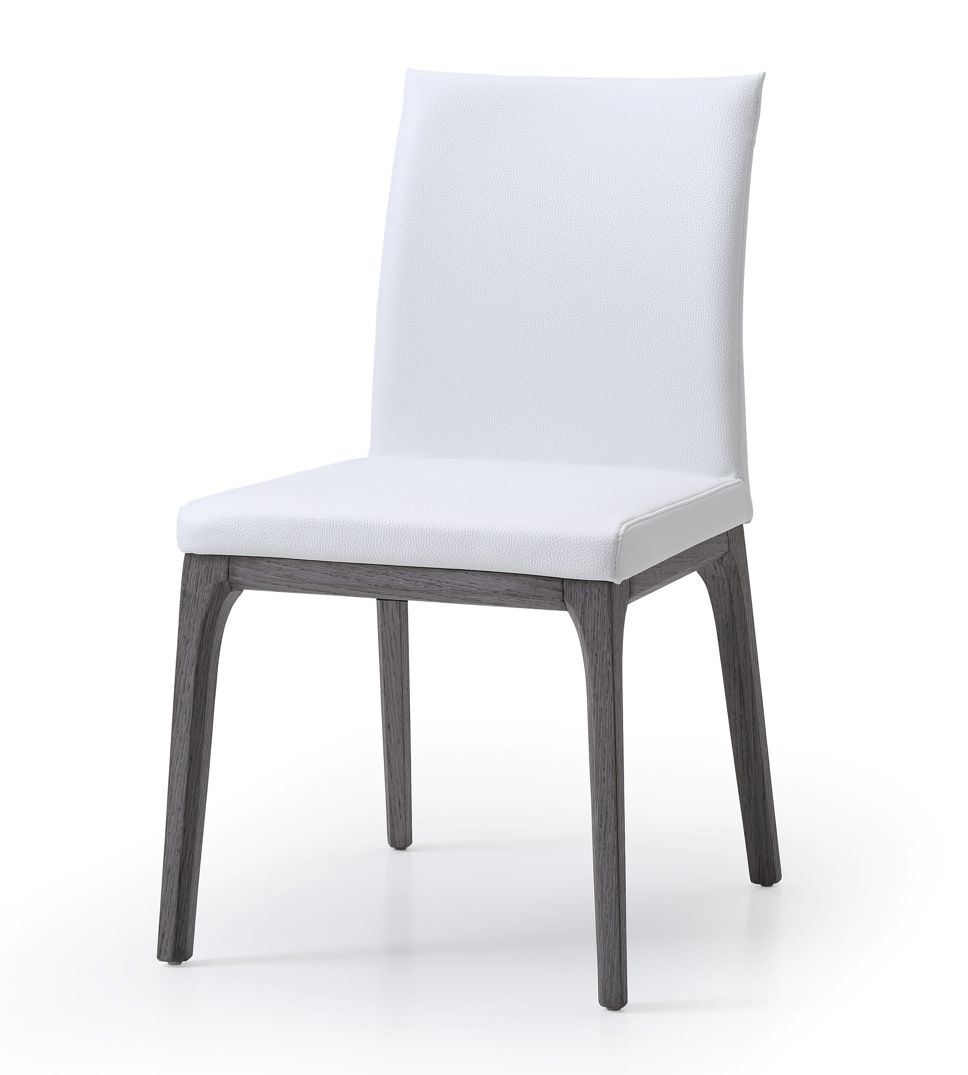2 Whiteline Stella White Grey Dining Chairs