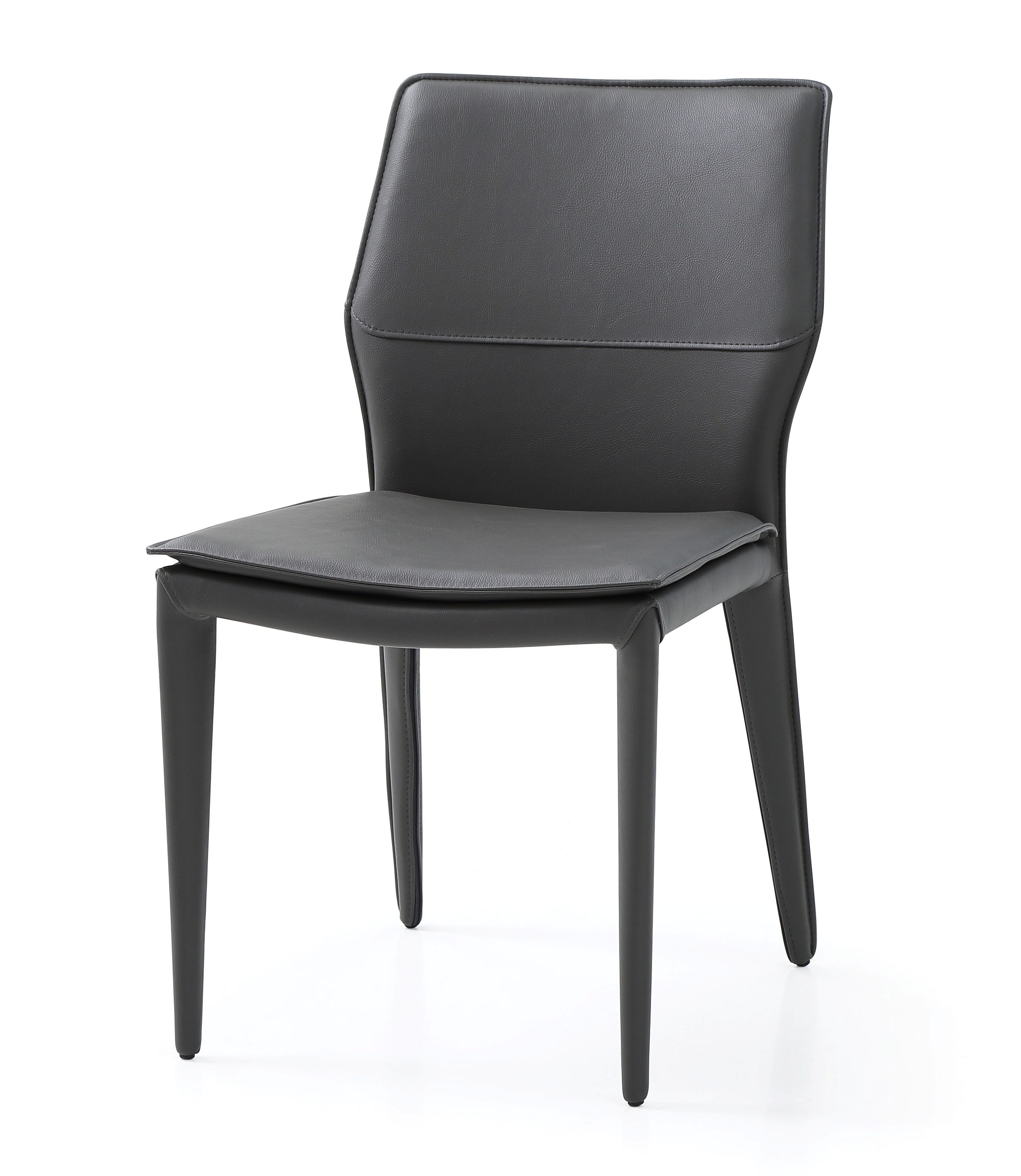 2 Whiteline Miranda Dark Grey Dining Chairs