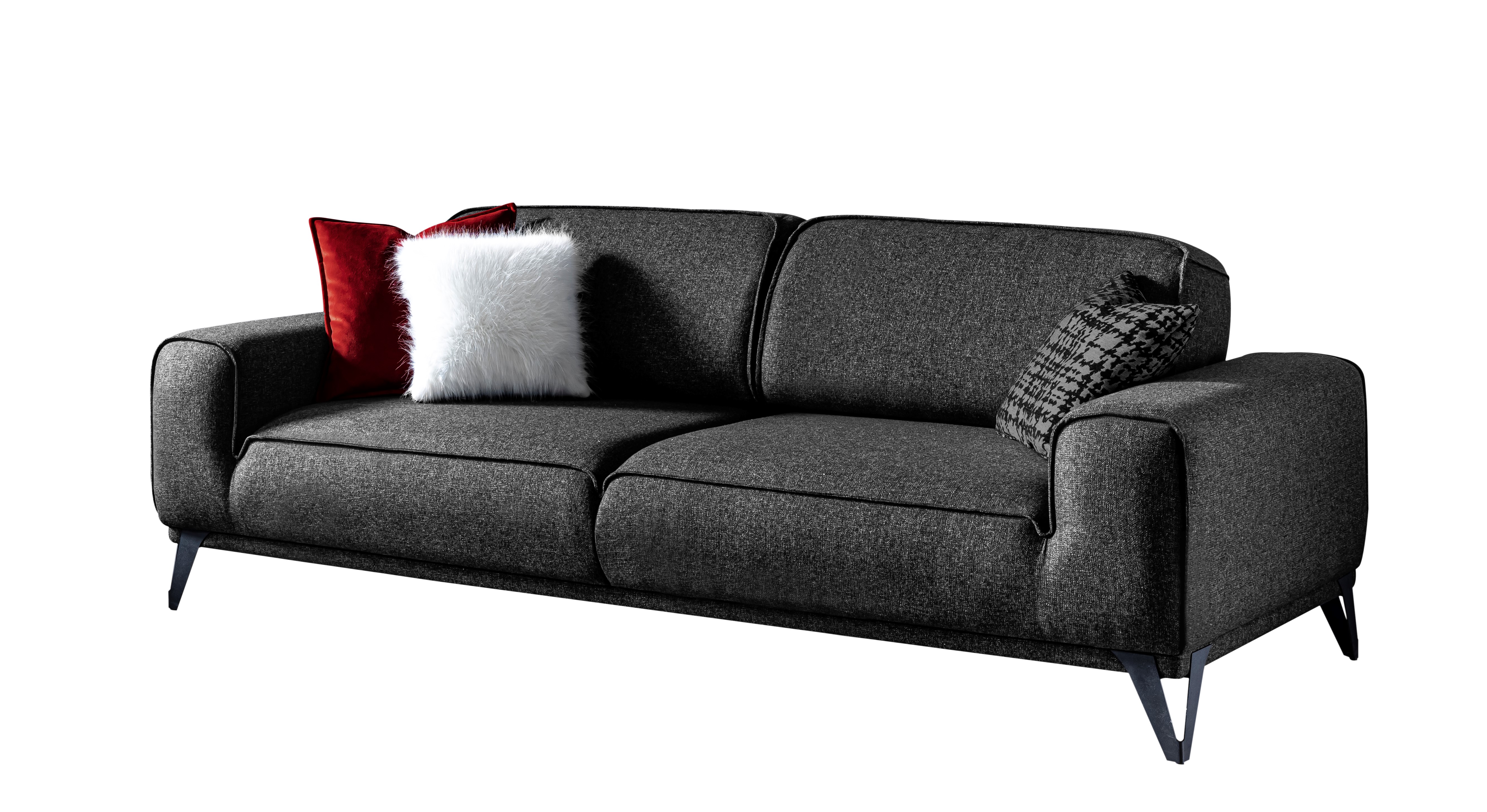 Whiteline Bursa Dark Grey Sofa Bed