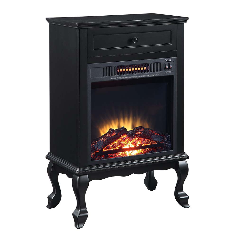 Acme Furniture Eirene Black Fireplace
