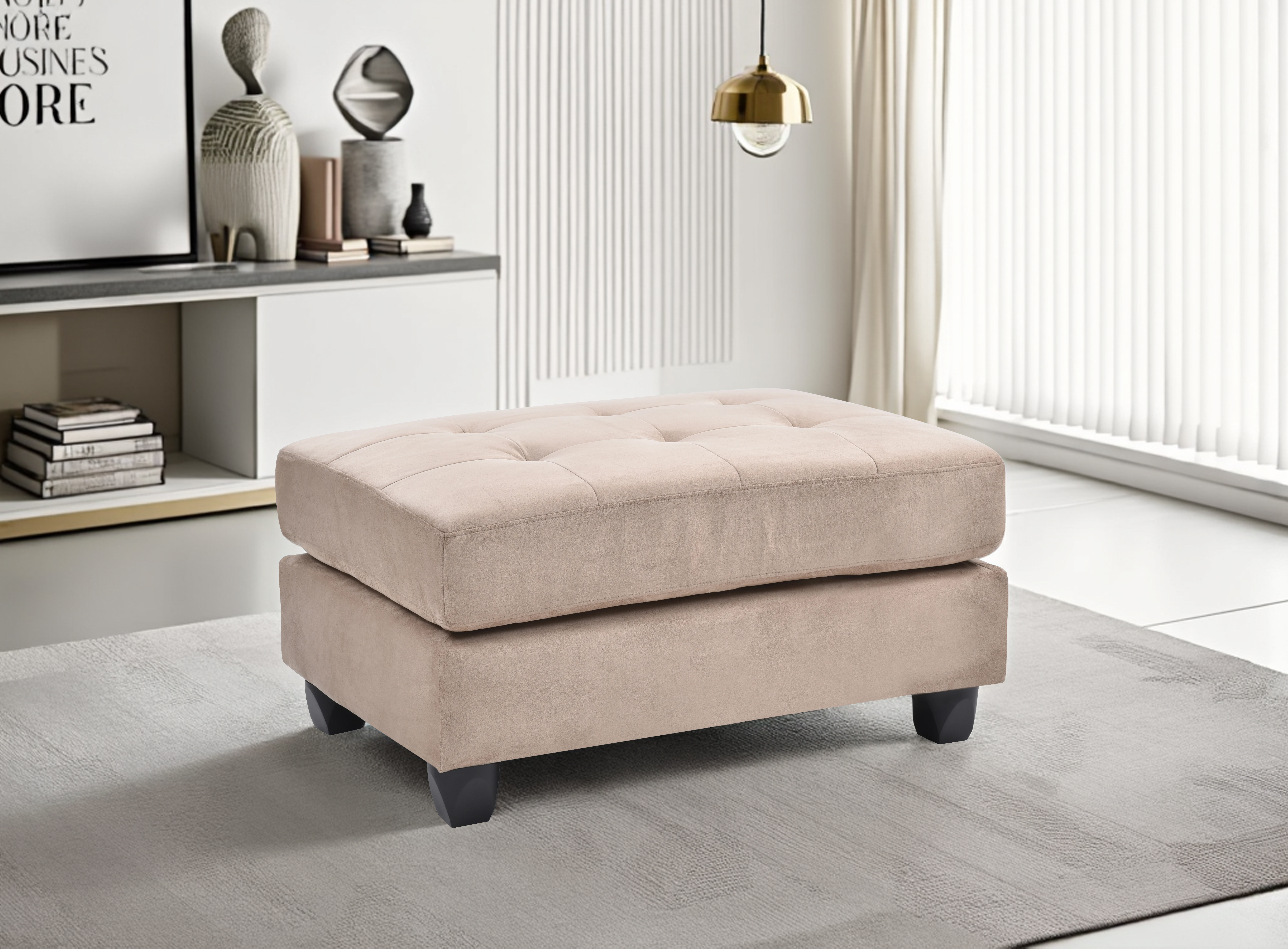 Elite Space Living Salisbury Mocha Ottoman
