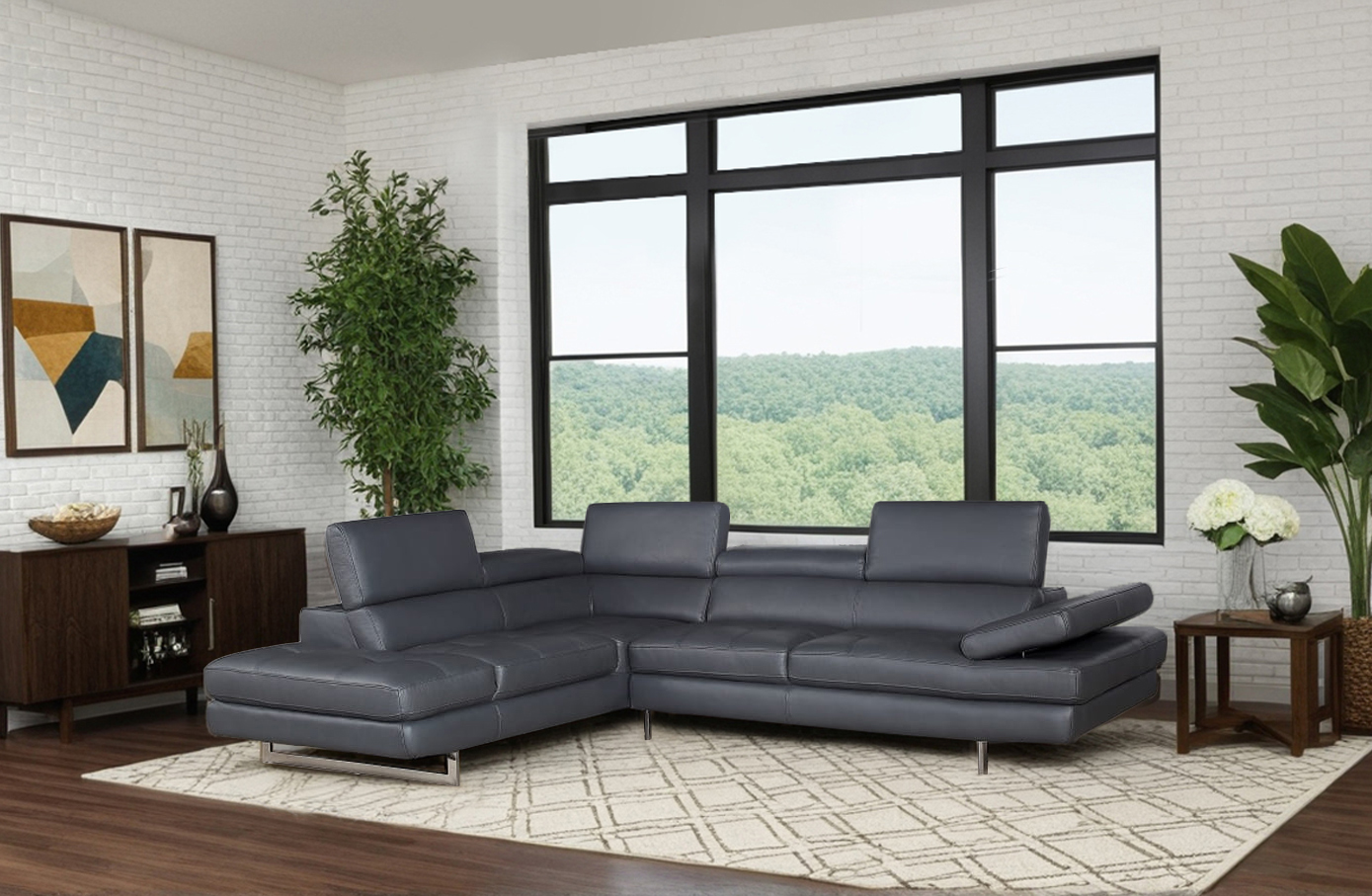 Elite Space Living Antalya Grey LAF Sectional