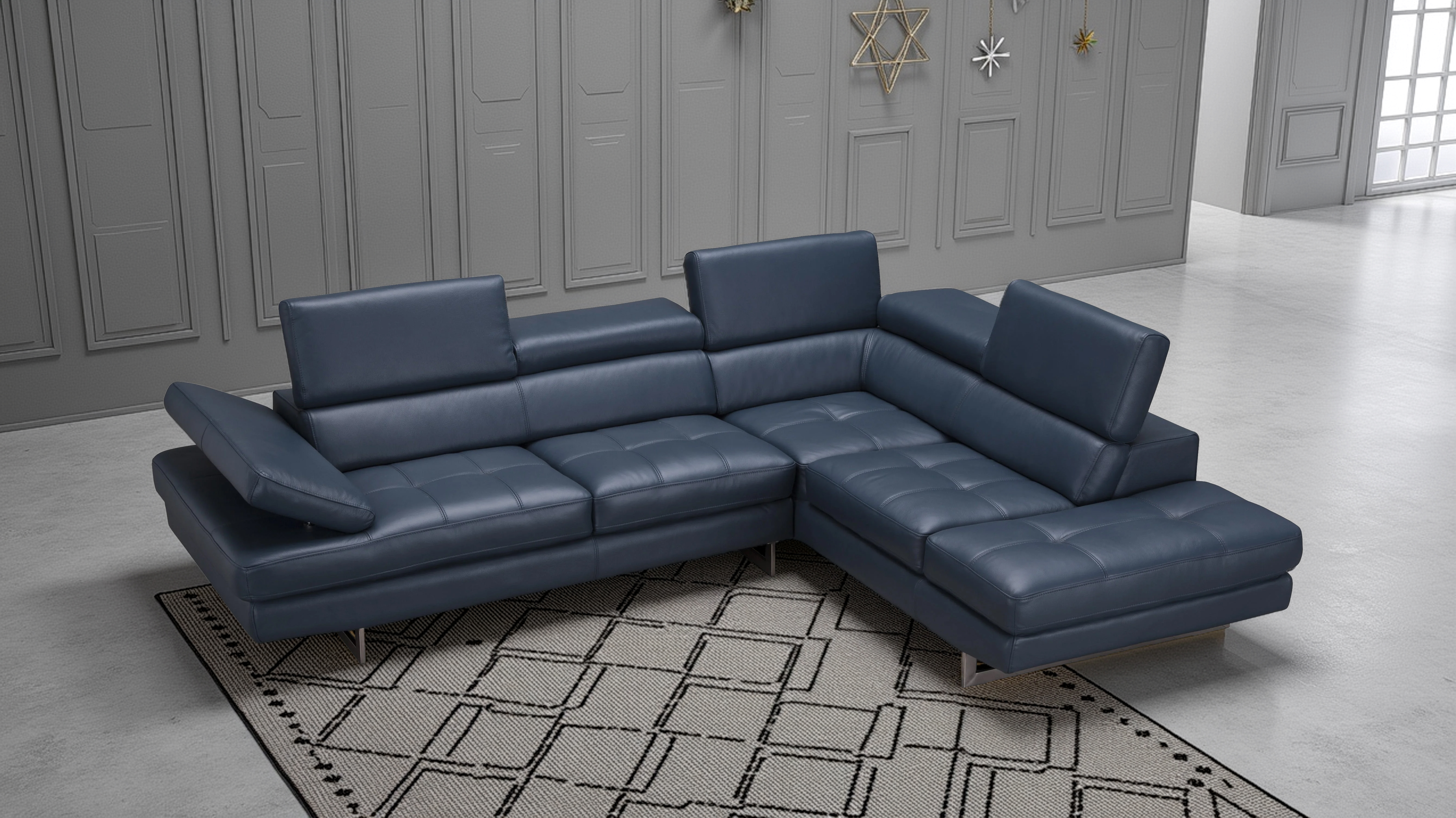 Elite Space Living Antalya Blue RAF Sectional