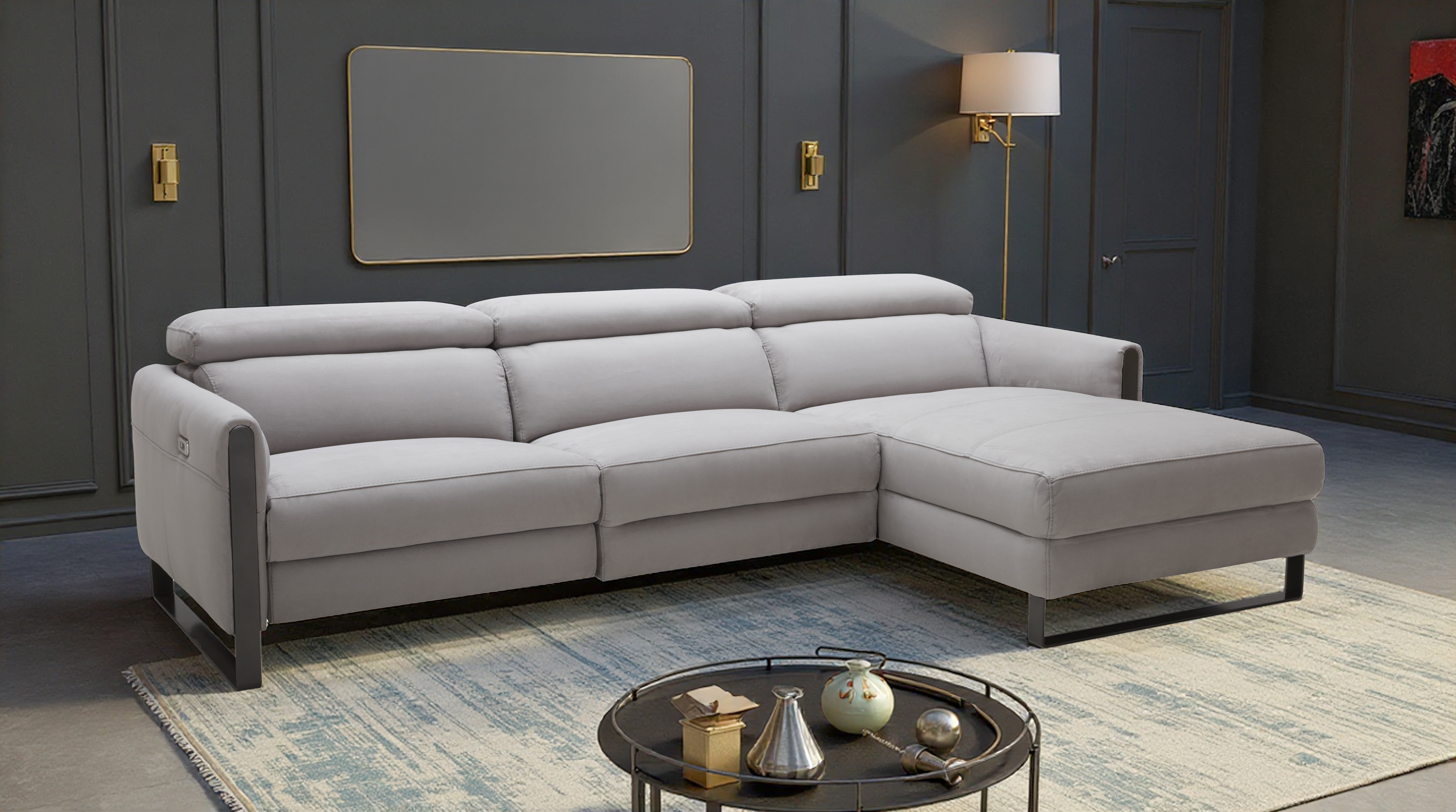 Elite Space Living Edinburgh Grey RAF Corner Sectional