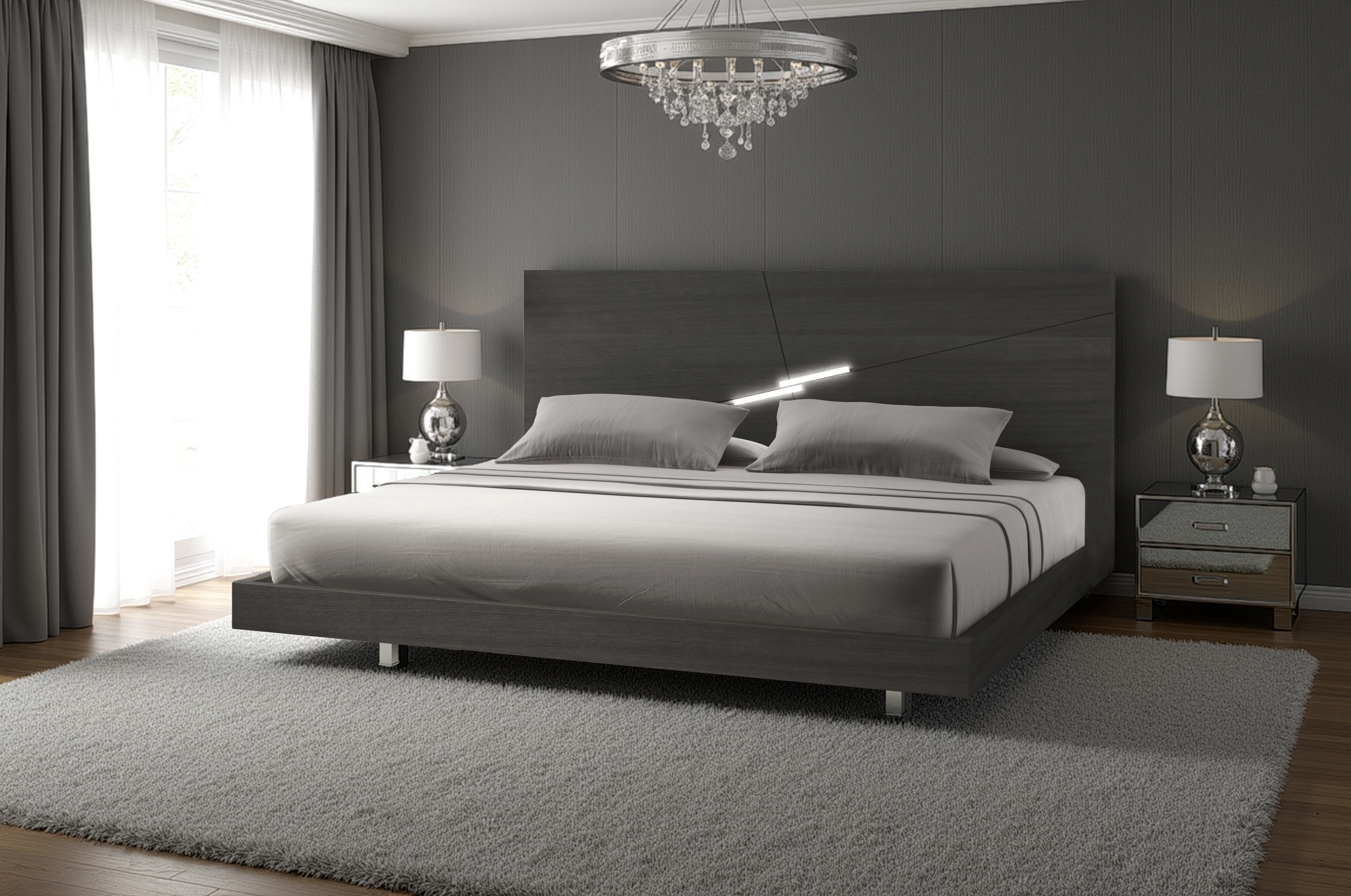 Elite Space Living Porto Wenge King Bed