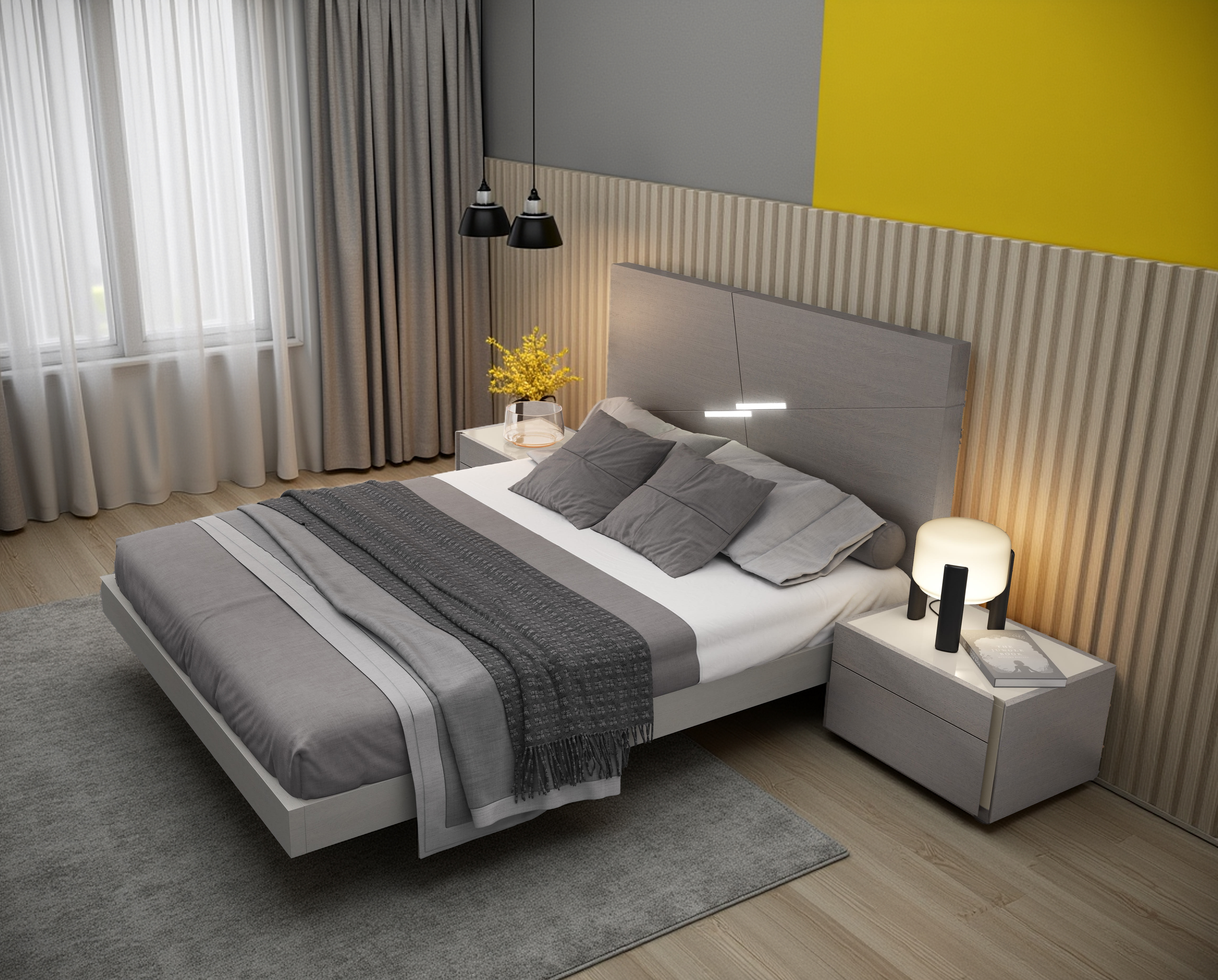Elite Space Living Porto Grey King Bed