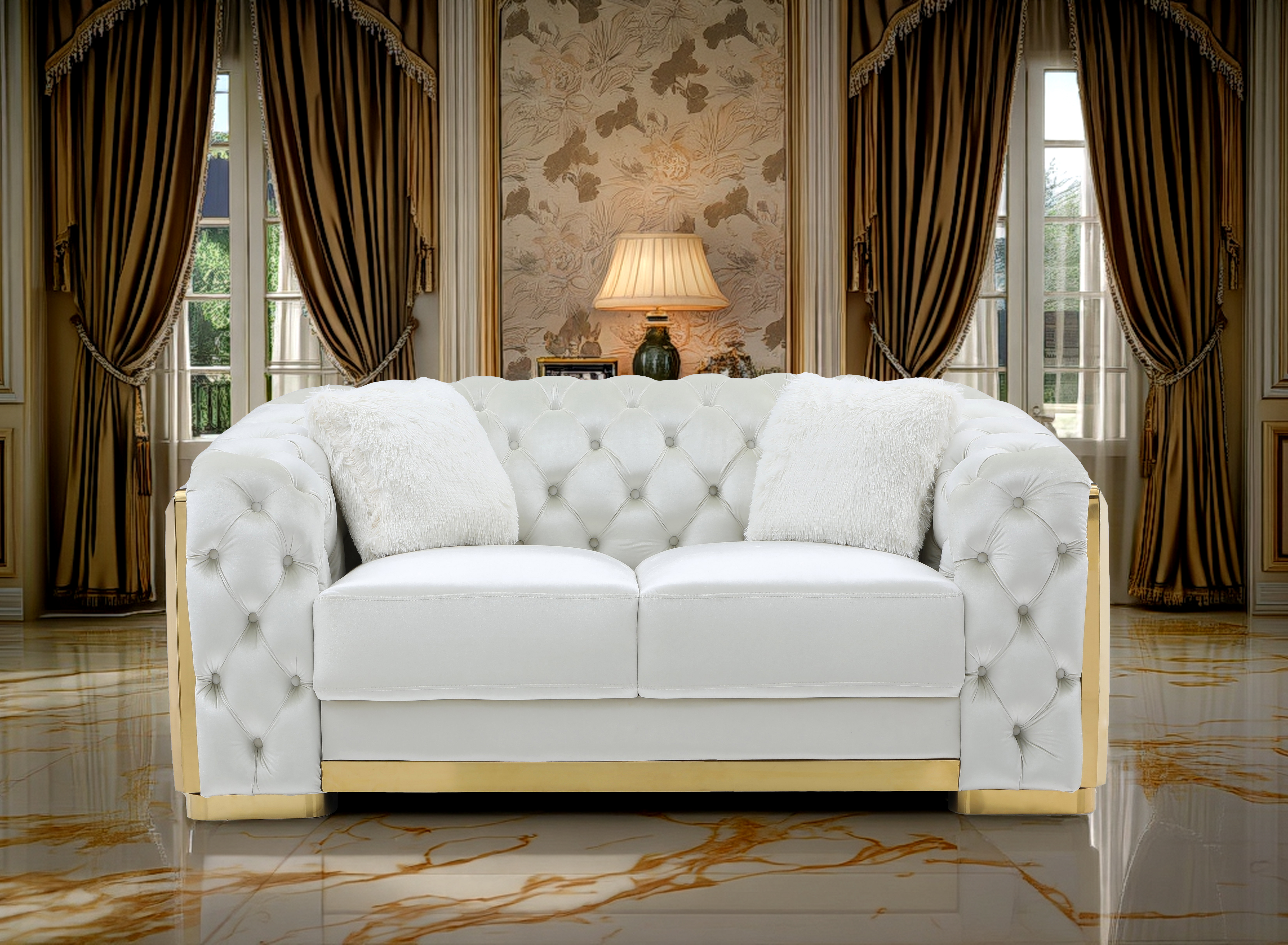 Valencia Ivory Loveseat