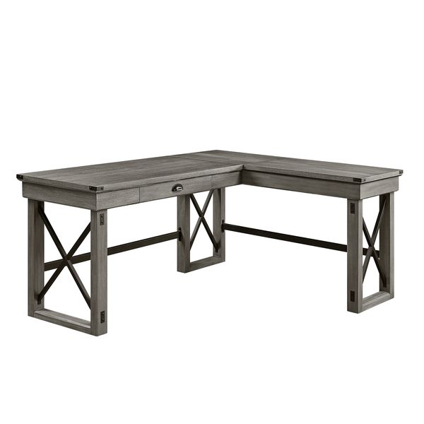 Acme Furniture Talmar Weathered Gray Wood Writing Desk with Lift Top