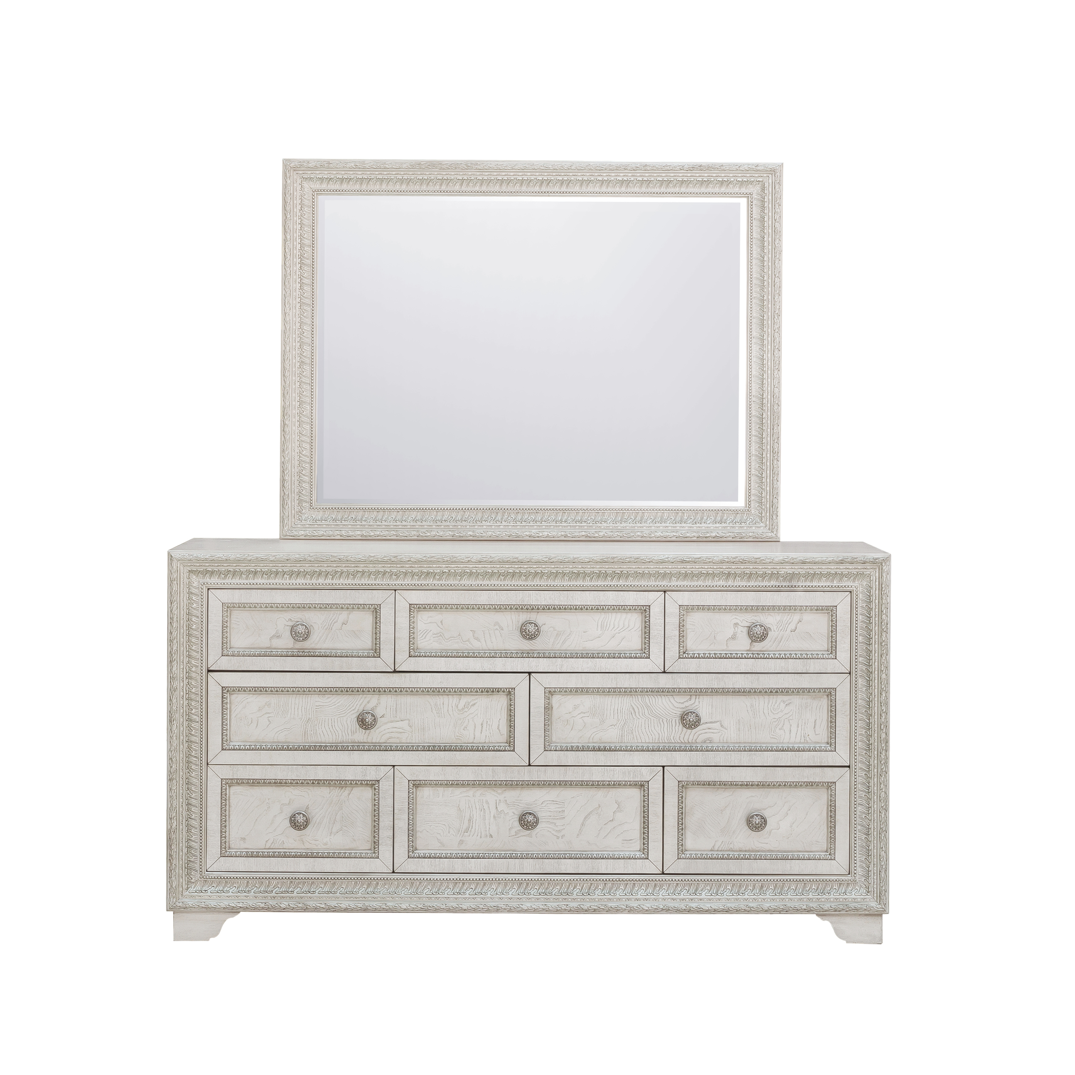 Pulaski Camila White Dresser And Mirror